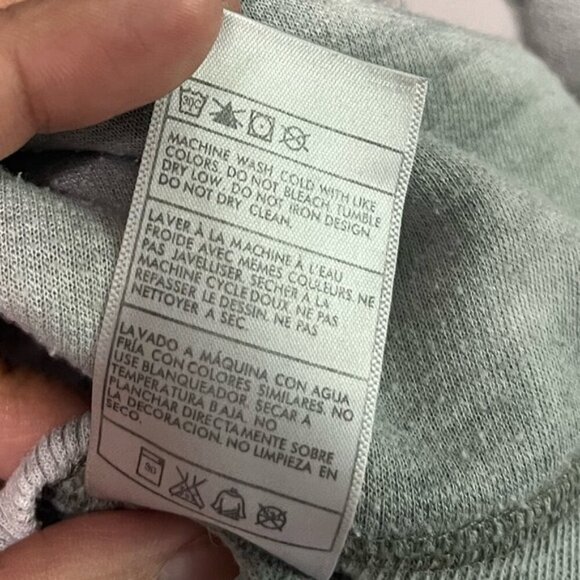 Hurley Grey Deep V-Neck Hoodie Sweatshirt (Size L) - Picture 8 of 15